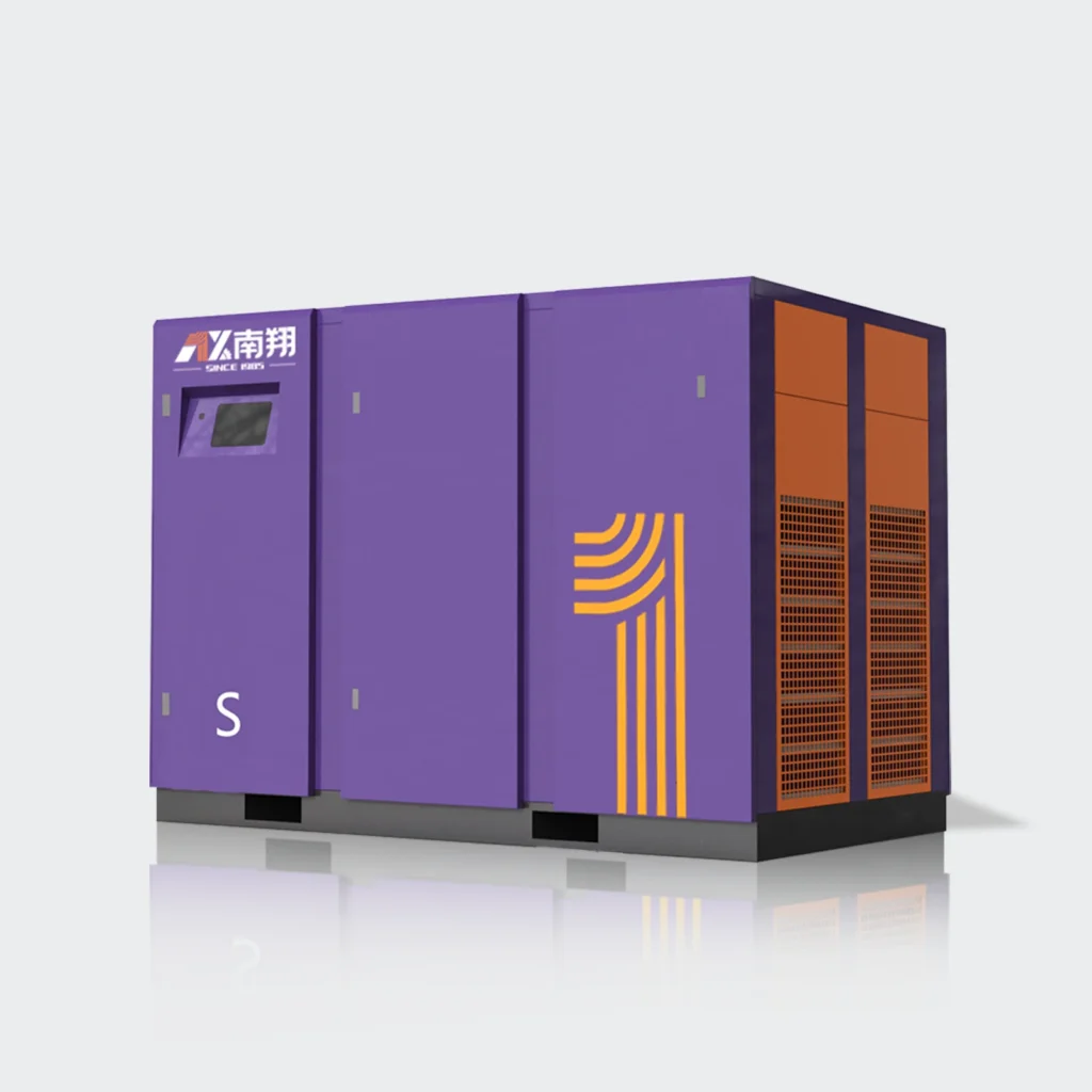 Two-stage variable speed rotary screw air compressor