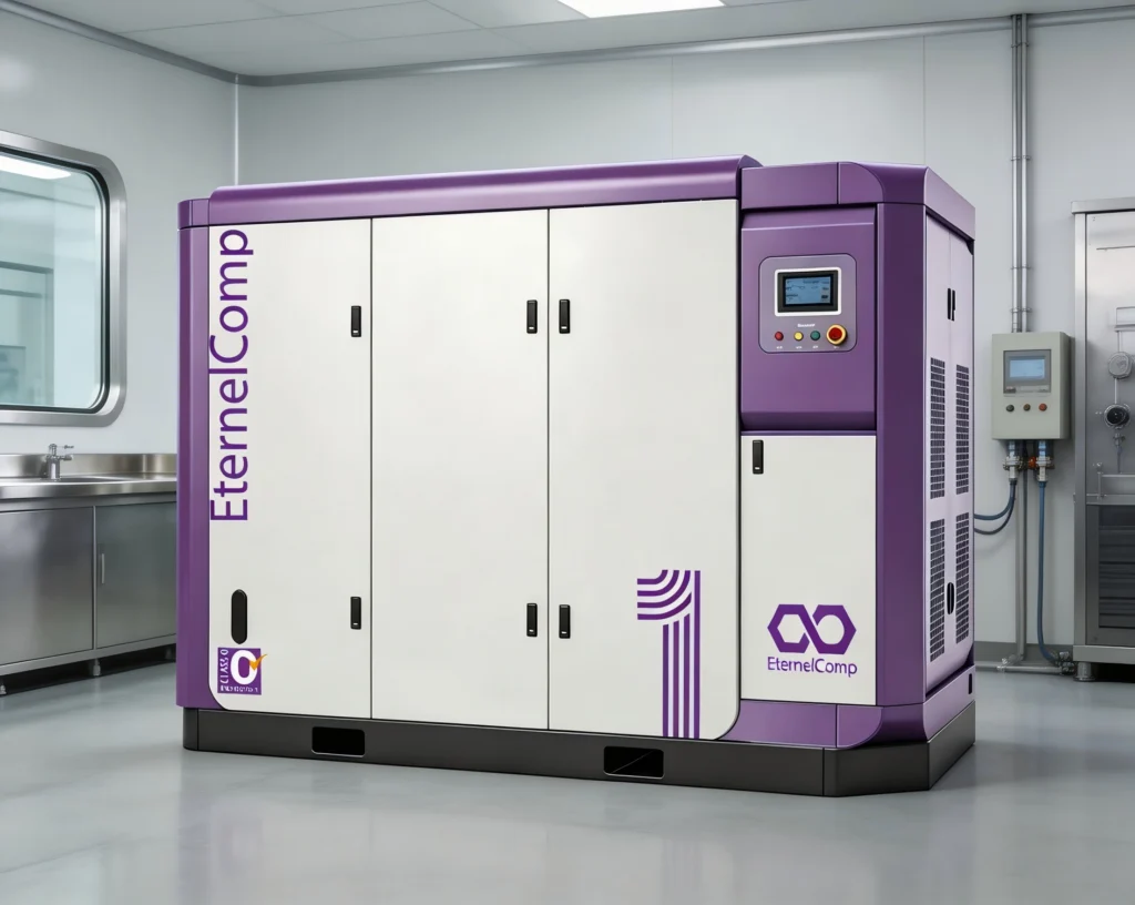 Medium-Pressure Oil-Free Water-Lubricated PM VSD Screw Air Compressor 3