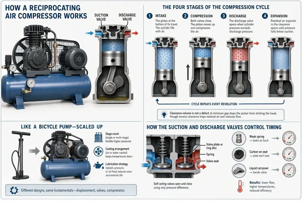 How Does a Reciprocating Air Compressor Work