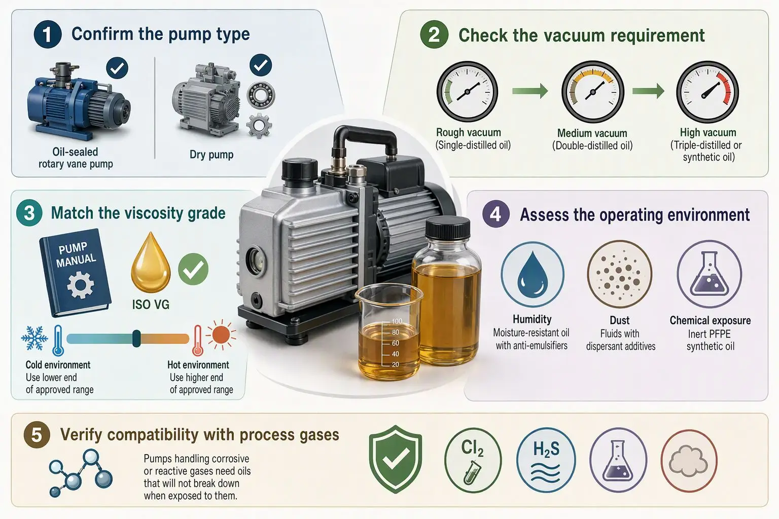 How to Choose the Right Vacuum Pump Oil